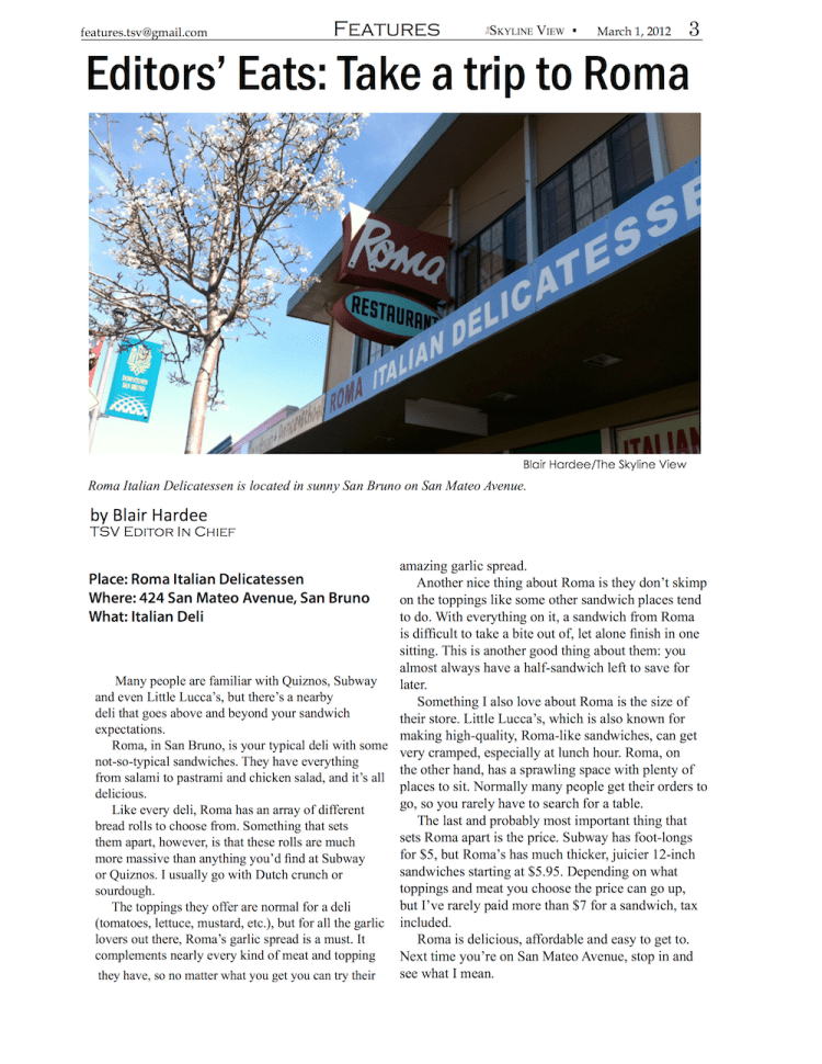 Features piece, March 2012